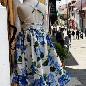 vestido niña crudo flores azules shein amazon ebay mercadolibre vestidos de nila venezuela