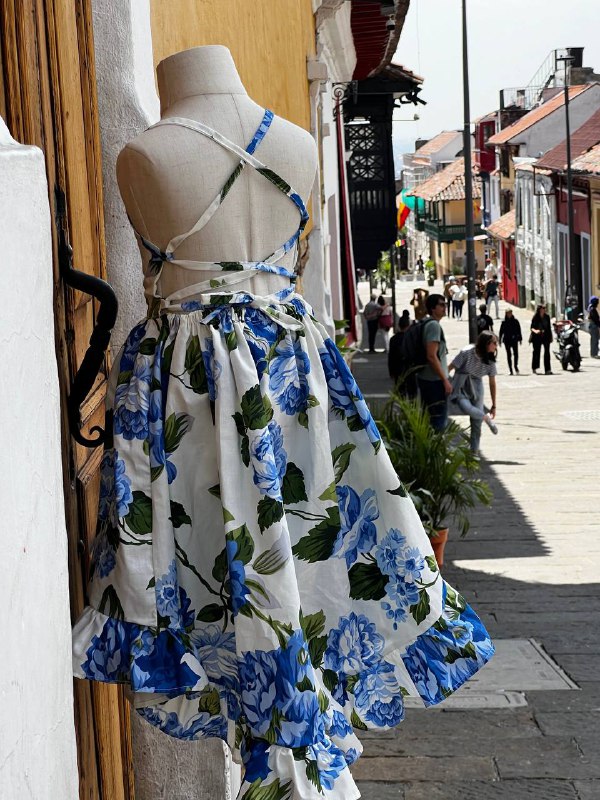 vestido niña crudo flores azules shein amazon ebay mercadolibre vestidos de nila venezuela